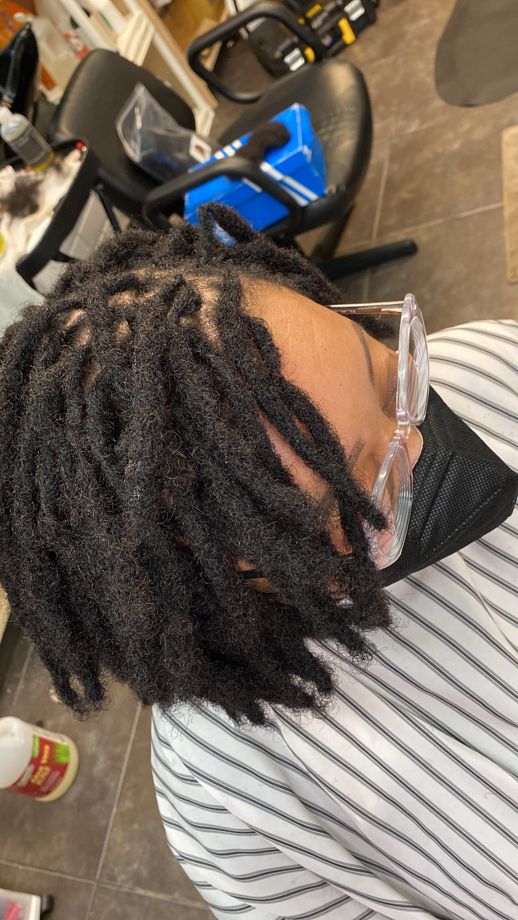 The Home of Locs on Tumblr: You've been featured @bebeali Locs on deck.  Three days old pipe cleaner curls. #palmroll #locs #pipecleaners #bebeali  #iamlocd